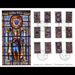 FDC GF LNF - Carnet adhésif - Structure et lumière. Vitraux (BC1348) - Oblit 26/11/2016 Paris