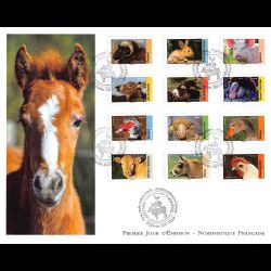 FDC GF LNF - Carnet adhésif - Veau, vache, cochon, couvée…(BC1386) - Oblit 24/2/2017 Paris