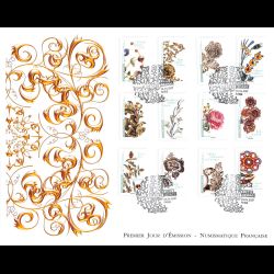 FDC GF LNF - Carnet adhésif - Fleurs et métiers d'art (BC1410) - Oblit 28/4/2017 Paris