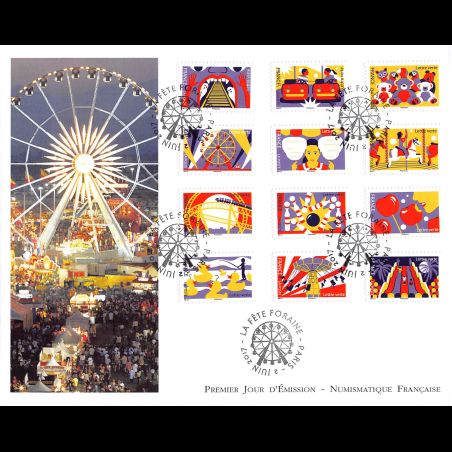 FDC GF LNF - Carnet adhésif - La fête foraine (BC1430) - Oblit 2/6/2017 Paris