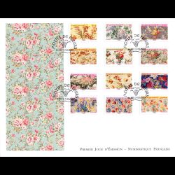 FDC GF LNF - Carnet adhésif - Motifs de fleurs (BC1989) - Oblit 7/5/2021 Paris