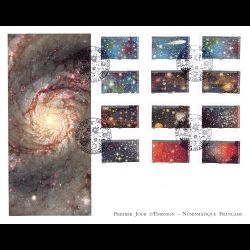 FDC GF LNF - Carnet adhésif - Espace. Tutoyer les étoiles (BC2049) - Oblit 8/10/2021 Paris