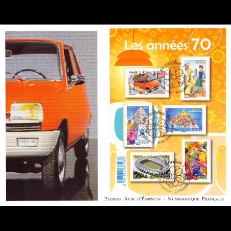 FDC GF LNF - Bloc les années 70, oblit 21/5/2016 Paris