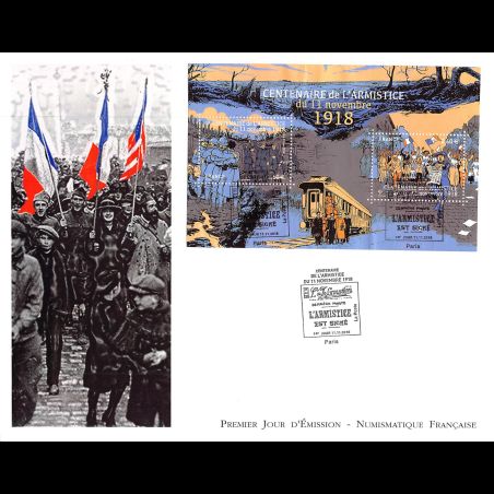 FDC GF LNF - Bloc centenaire de l'Armistice - 11/11/2018 Paris