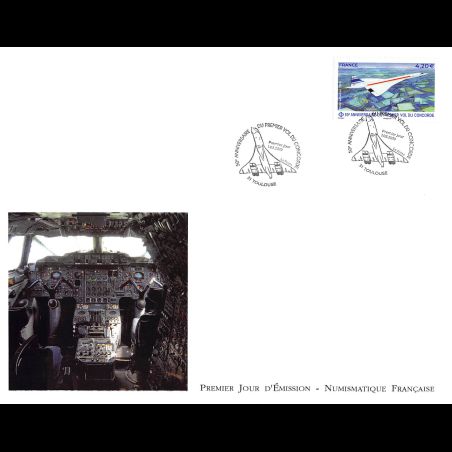 FDC GF LNF - 50e anniv premier vol du Concorde - 1/3/2019 Toulouse