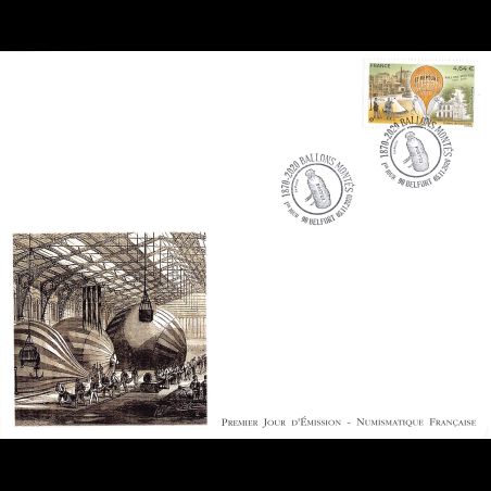 FDC GF LNF - Poste Aérienne. Ballons montés - 5/11/2020 Paris