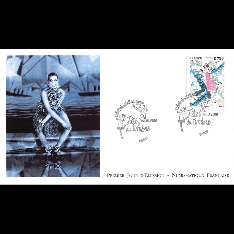 FDC LNF - Fête du timbre, le charleston - oblit 8/10/2016 Paris