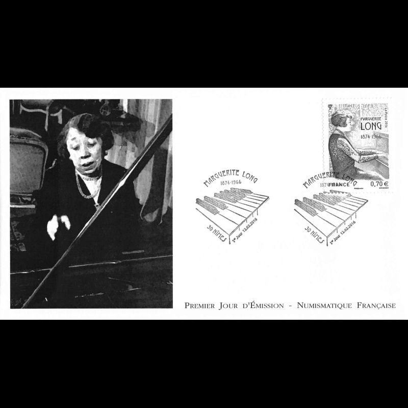 FDC LNF - Marguerite LONG, pianiste française- 12/2/2016 Nîmes