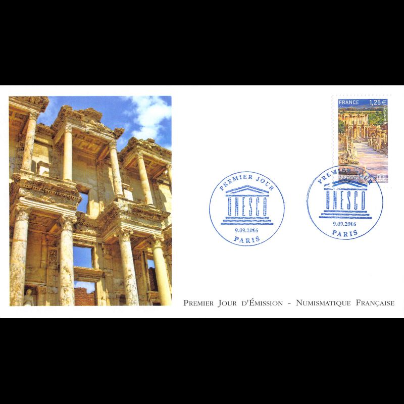 FDC LNF - UNESCO, cité antique d'Ephèse - oblit 9/9/2016 Paris