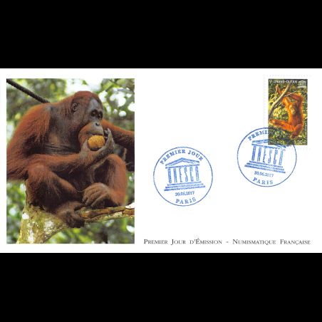 FDC LNF - Unesco. L'Orang-outan - 30/6/2017 Paris