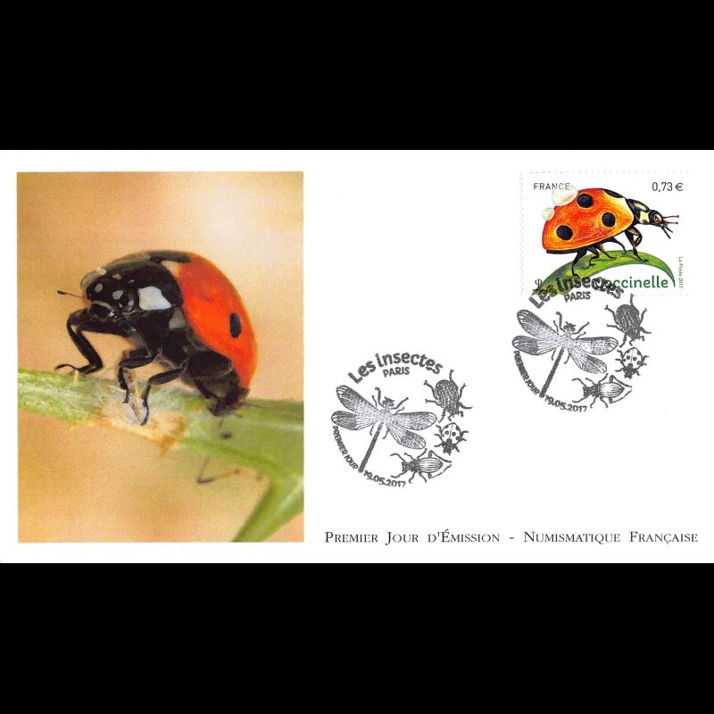 FDC LNF - Insecte. La coccinelle - oblit 19/5/2017 Paris