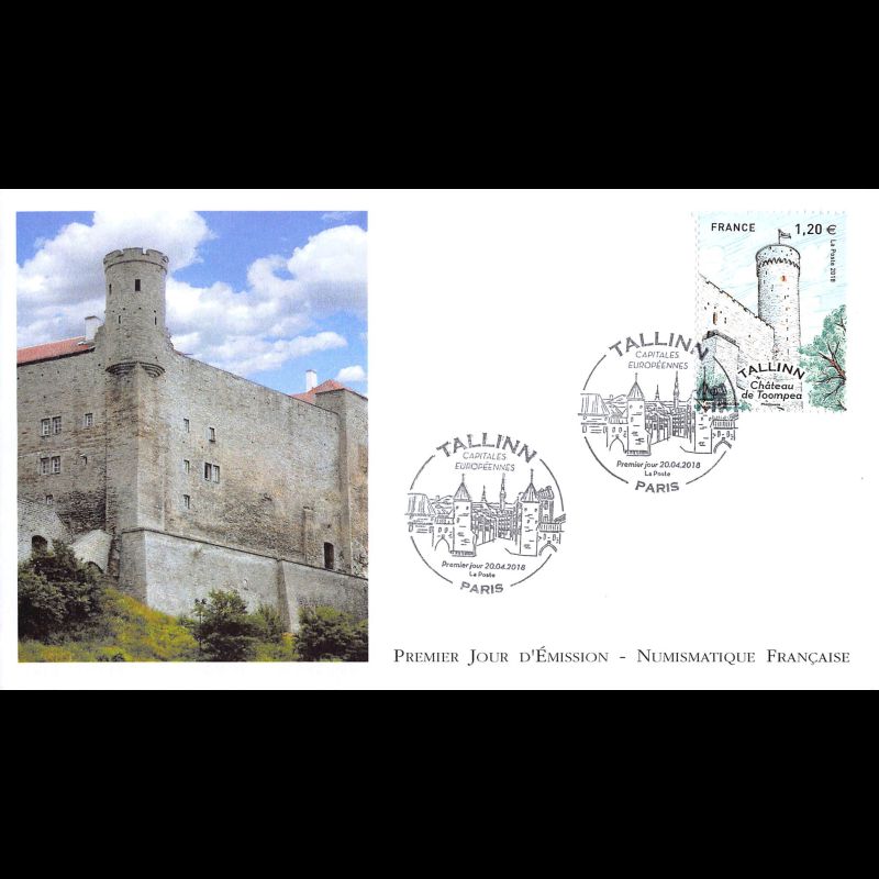 FDC LNF - Capitales européennes, Tallinn (4 env) - 20/4/2018 Paris