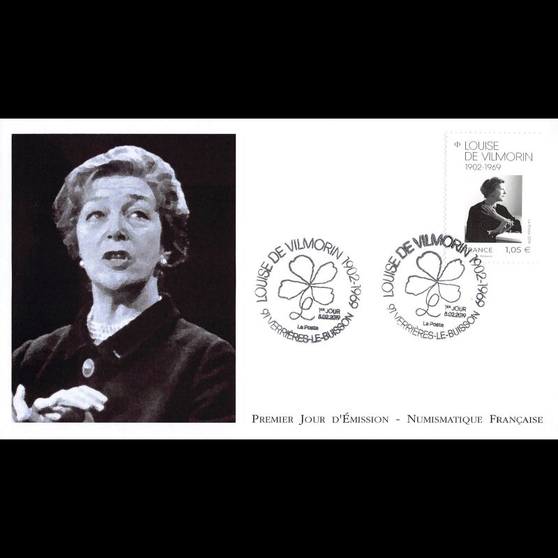 FDC LNF - Louise de Vilmorin, écrivaine - 8/2/2019 Verrières le buisson