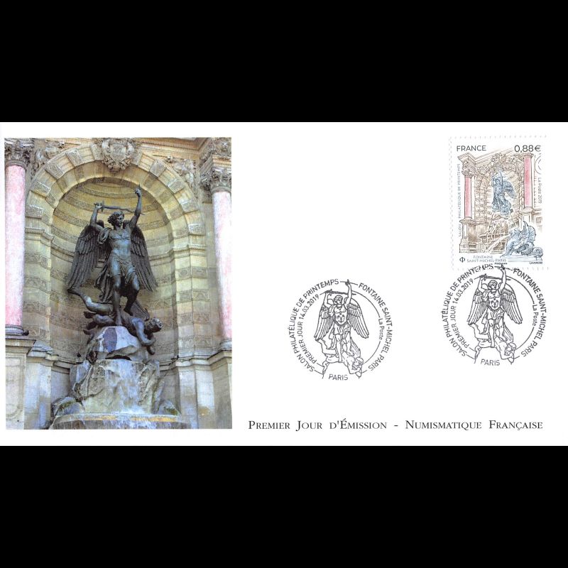 FDC LNF - Salon phil de printemps. Fontaine St Michel - 14/3/2019 Paris