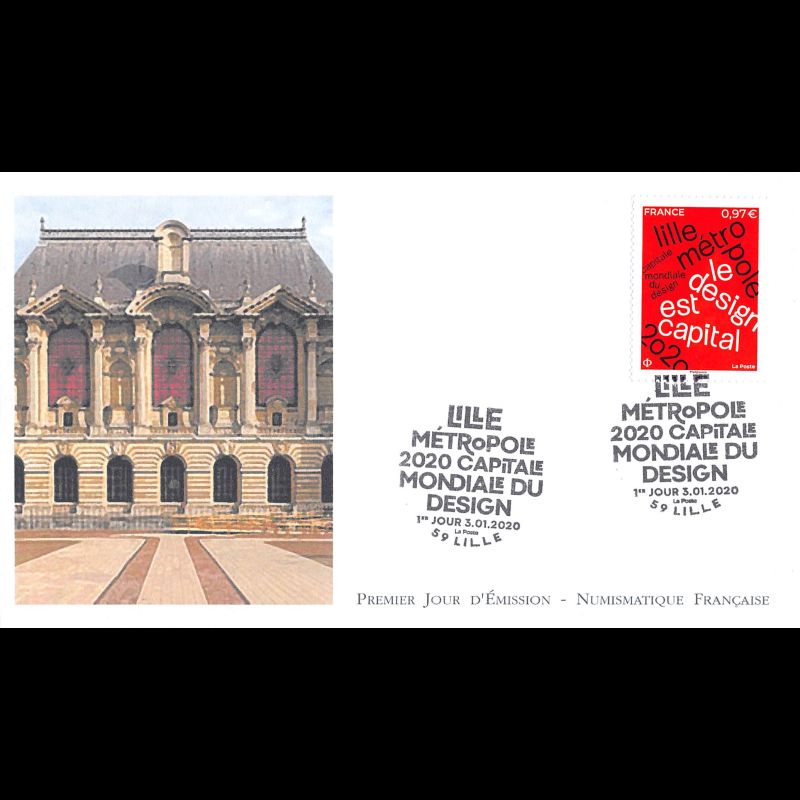 FDC LNF - Lille 2020, capitale mondiale du design - 3/1/2020