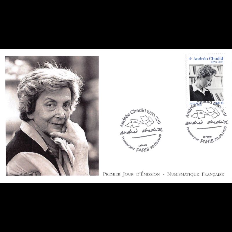 FDC LNF - Andrée Chedid (1920 - 2011) - 20/3/2020 Paris