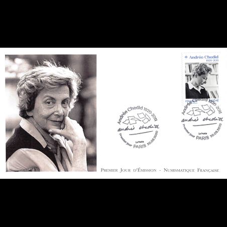 FDC LNF - Andrée Chedid (1920 - 2011) - 20/3/2020 Paris