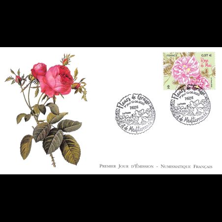 FDC LNF - Fleur de Grasse. La rose de Mai - 12/6/2020 Paris