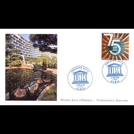 FDC LNF - 75ème anniversaire UNESCO - 11/9/2020 Paris