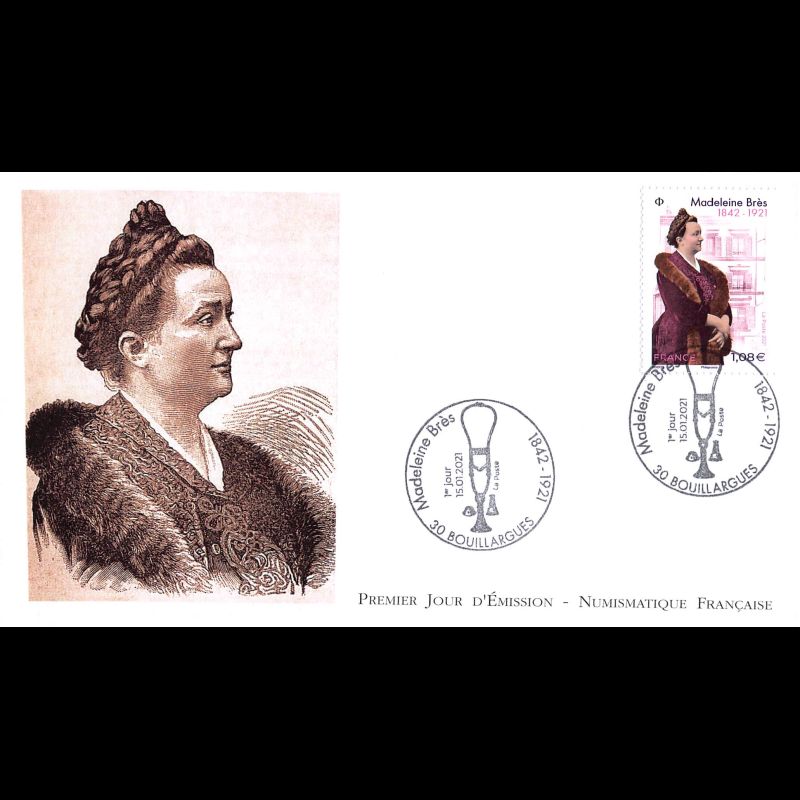 FDC LNF - Madeleine Brès (1842 - 1921) - 15/1/2021 Bouillargues