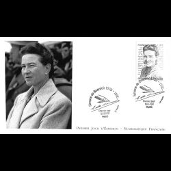 FDC LNF - Simone de Beauvoir (1908 - 1986) - 5/3/2021 Paris