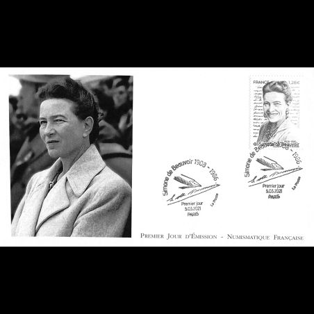 FDC LNF - Simone de Beauvoir (1908 - 1986) - 5/3/2021 Paris