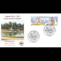 FDC JF LISA - Salon planète timbres (Zoo) - 14/6/2014 Paris