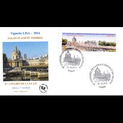 FDC JF LISA - Salon planète timbres (Institut de France) - 14/6/2014 Paris