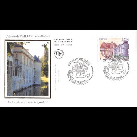 FDC soie - Château du Pailly (Haute-Marne) - oblit 27/1/2017