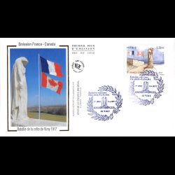 FDC soie - France Canada (2...