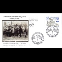 FDC soie - Centenaire...