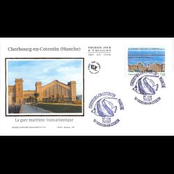 FDC soie - Cherbourg en...