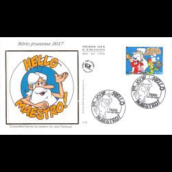 FDC soie - Hello Maestro - 23/9/2017 Paris