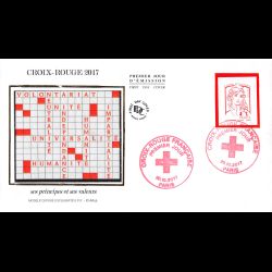 FDC soie - Croix rouge...