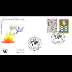 ONU Vienne - 1980 - 12 / 13 - 35e anniv de l'organisation des Nations Unies