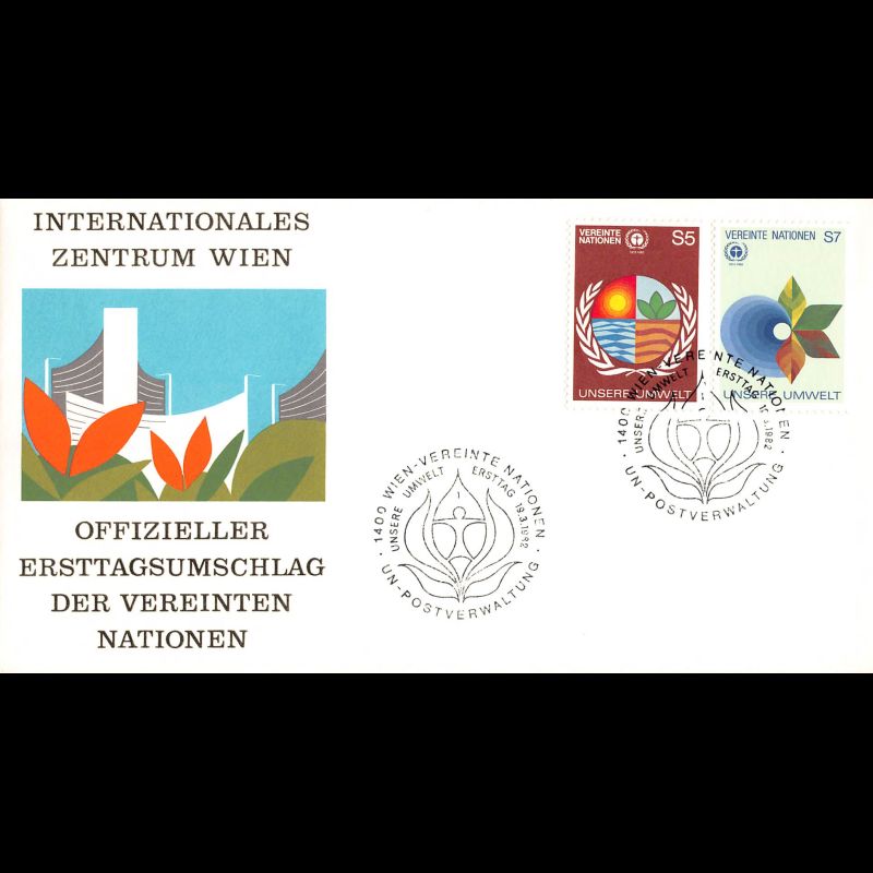 ONU Vienne - 1982 - 24 / 25 - Environnement humain