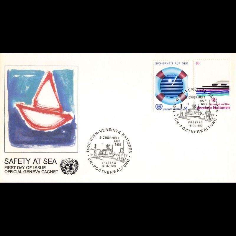 ONU Vienne - 1983 - 30 / 31 - Sécurité en mer par l'O.M.I.