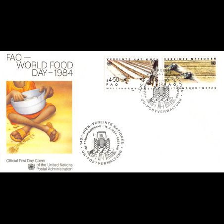 ONU Vienne - 1984 - 39 / 40 - Journée mondiale de l'alimentation