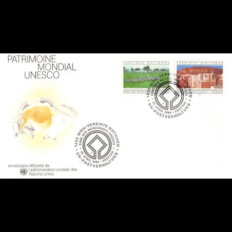 ONU Vienne - 1984 - 41 / 42 - Patrimoine mondial UNESCO - Sites à sauvegarder