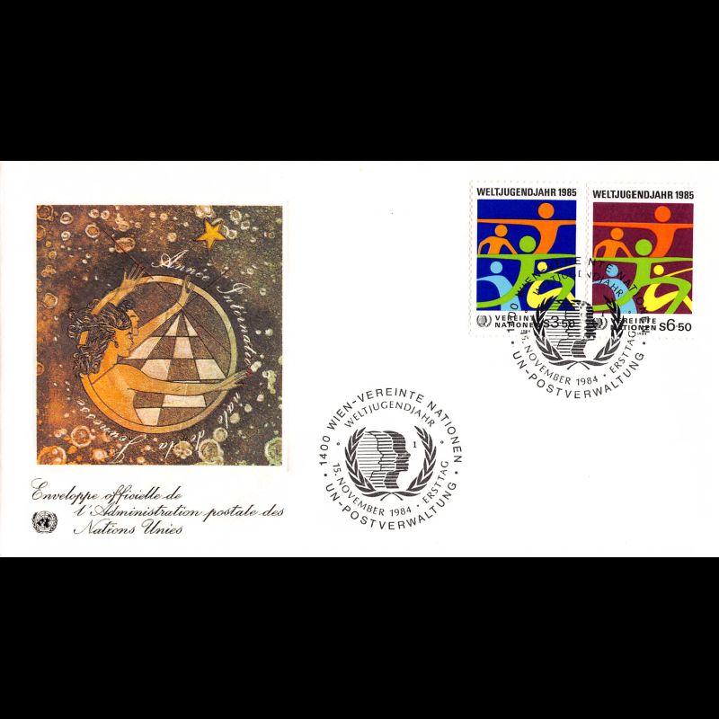 ONU Vienne - 1984 - 45 / 46 - Année internationale de la jeunesse