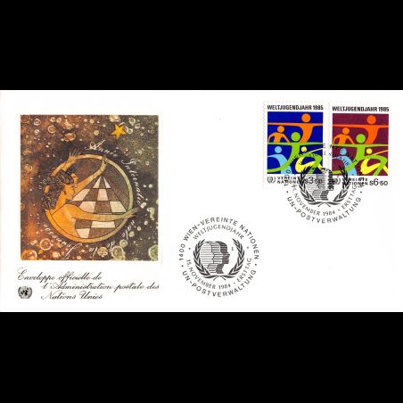 ONU Vienne - 1984 - 45 / 46 - Année internationale de la jeunesse