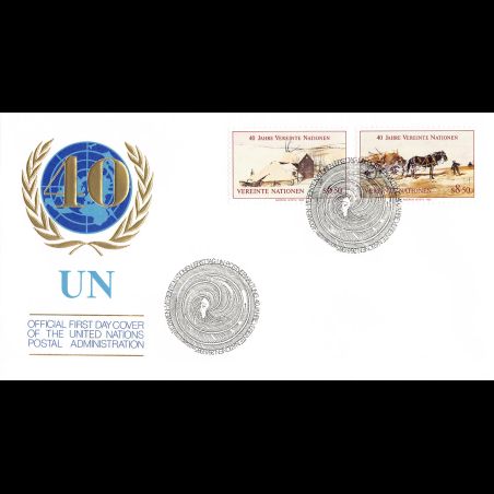 ONU Vienne - 1985 - 51 / 52 - 40e anniv de l'organisation des Nations Unies