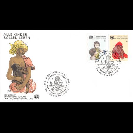 ONU Vienne - 1985 - 53 / 54 - La survie de l'enfant