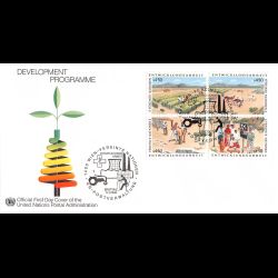 ONU Vienne - 1986 - 56 à 59 - Programme développement de l'agriculture