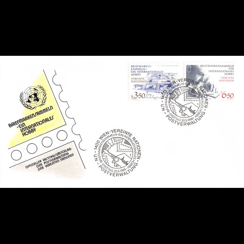 ONU Vienne - 1986 - 60 / 61 - La Philatélie, passe-temps international