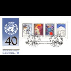 ONU Vienne - 1986 - BF 3 - 40e anniversaire de la F.M.A.N.U.