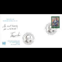 ONU Vienne - 1987 - 68 - Hommage à Trygve Lie, secrétaire Gal de l'ONU  de 1946 à 53