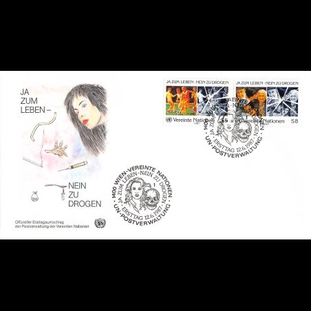 ONU Vienne - 1987 - 71 / 72 - Lutte contre le trafic et l'abus des drogues