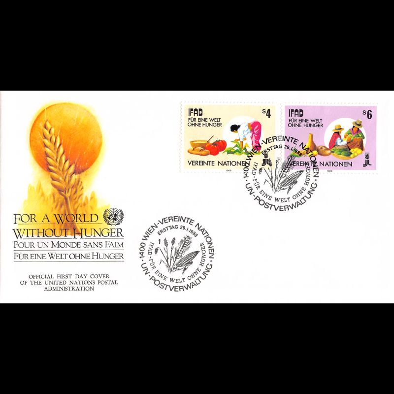ONU Vienne - 1988 - 79 / 80 - Fonds international pour le développement de l'agriculture