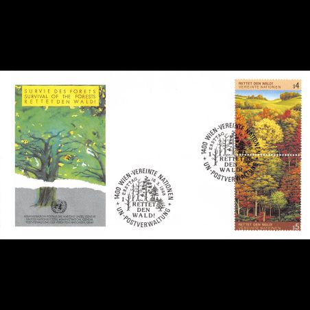 ONU Vienne - 1988 - 81 / 82 - Survie des forêts